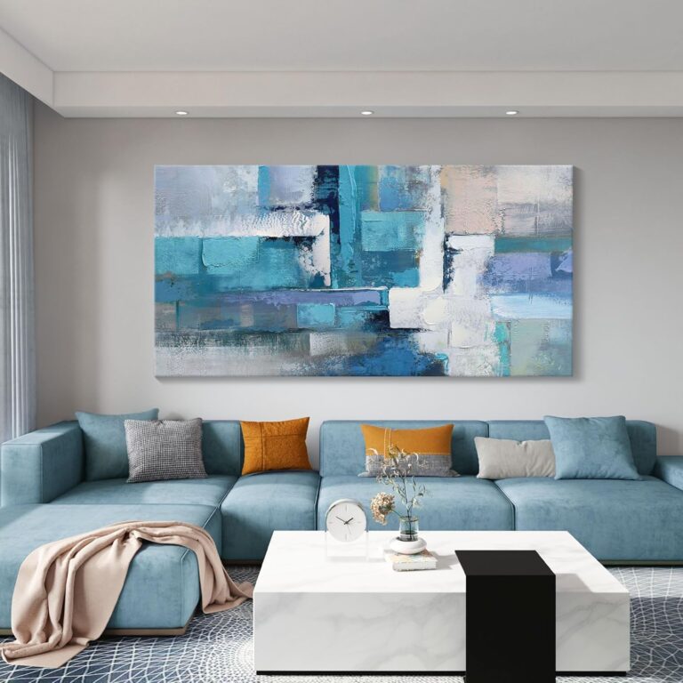 Blue Abstract Canvas Wall Ar