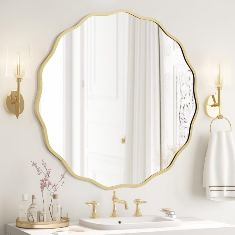 Round Wavy Mirror
