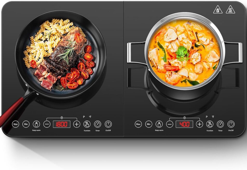Aobosi Double Induction Cooktop